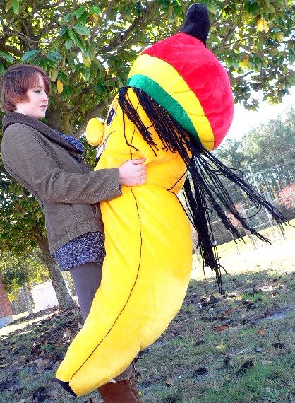   foot Stuffed Rasta Bananna Jamaican Dreadlock Rastafarian Banana