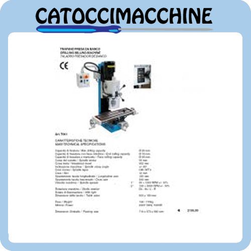 Trapano Fresa Elettronico Banco Fervi T061 Fresatrice