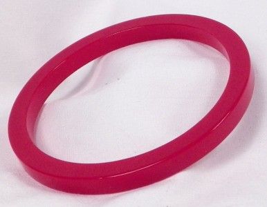 Vintage Cherry Red Bakelite Bangle Bracelet Pretty Retro Era 1940s 