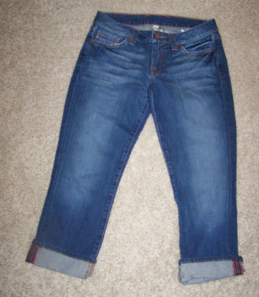 LUCKY BRAND JEANS sz 4 / 27 Anti Lola Ankle Crop jean cuffed hem EUC 