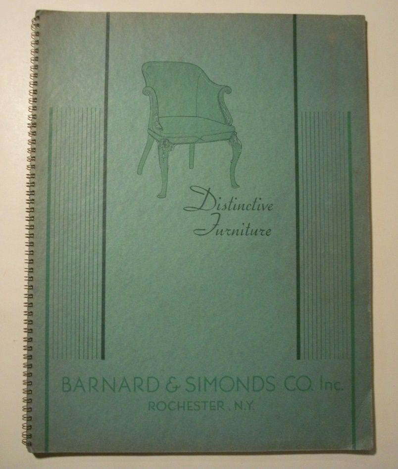 Large 1940s Barnard Simonds Furniture Catalog Distinctive Furniture 