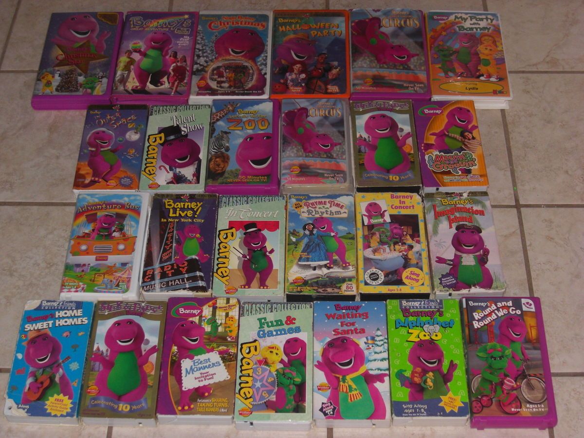 Lot Of 6 Barney Vhs Tapes Barney And Friends Vintage - Second Hand ...