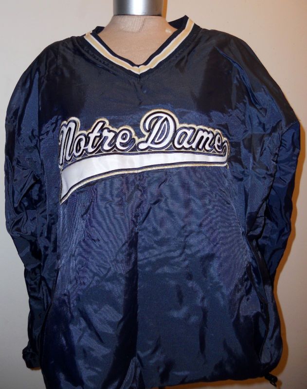 Notre Dame Windbreaker Rain Jacket Steve Barry L Large