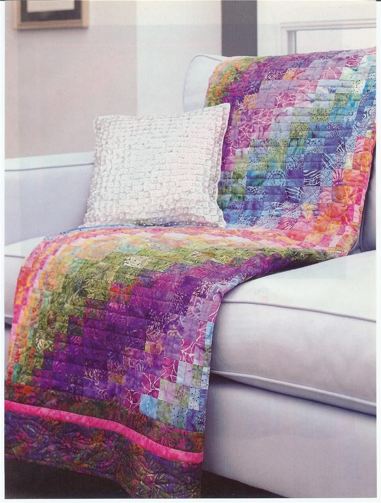 PAINT BY NUMBER Rainbow Bargello QUILT PATTERN From a Magazine