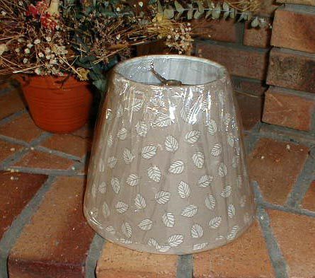 Longaberger Baskets Pottery Stone Leaf Lamp Shade New