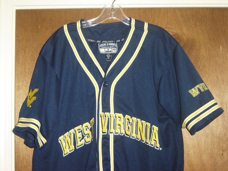   Mountaineers Throwback Shooting Shirt Baseball Jersey L XL