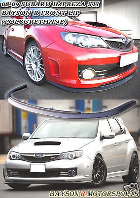 08 10 impreza sti grb baysonr front bumper lip urethane