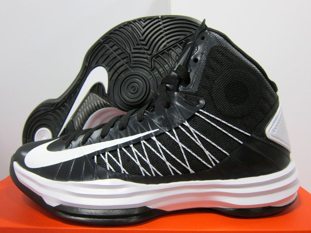 NEW MENS NIKE LUNAR HYPERDUNK TB 2012 [524882 001] Black White Me​t 