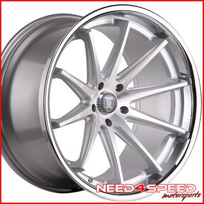   ROHANA RC10 CONCAVE SILVER STAGGERED WHEELS RIMS (Fits 2010 Acura TL