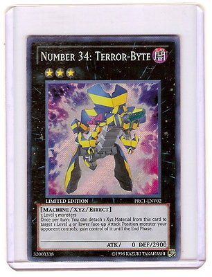 Yu Gi Oh SECRET RARE HOLO CARD NUMBER 34 TERROR BYTE PRC1 ENV02