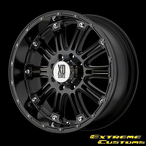   XD Series XD795 Hoss Gloss Black 5 6 8 Lugs Wheels Rims FREE LUGS