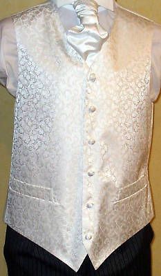 white swirl men s boys wedding waistcoat cravat set weddings