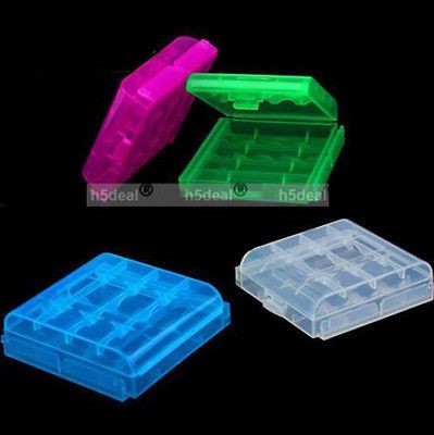 hard plastic case holder storage box aa aaa