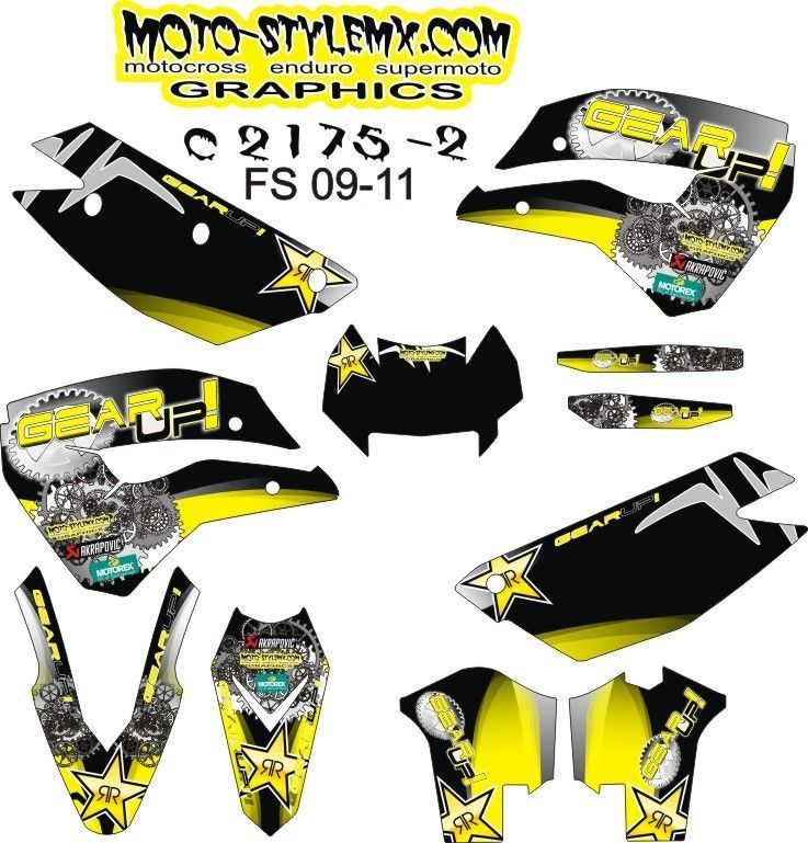 husaberg fs sticker kit graphics 09 11 brand new design