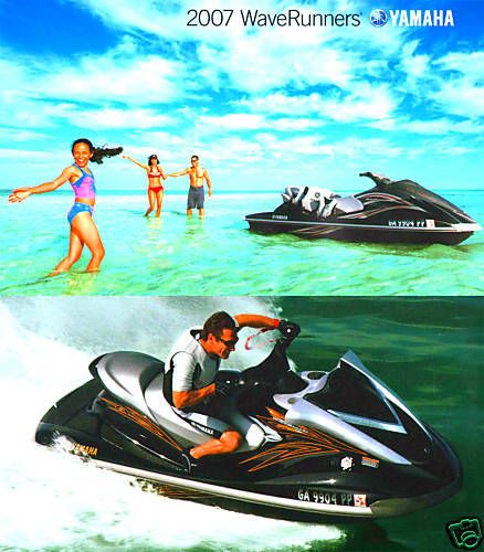 2007 YAMAHA WAVERUNNER BROCHURE VX FX​ GP1300R SUPER​JET