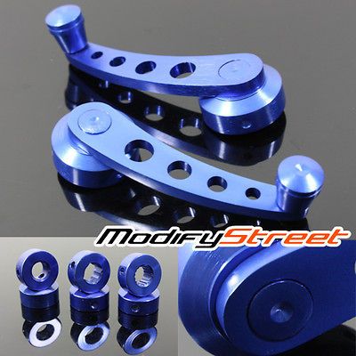 UNIVERSAL FIT CAR WINDOW/WINDER/​DOOR CRANKS HANDLE BLUE 