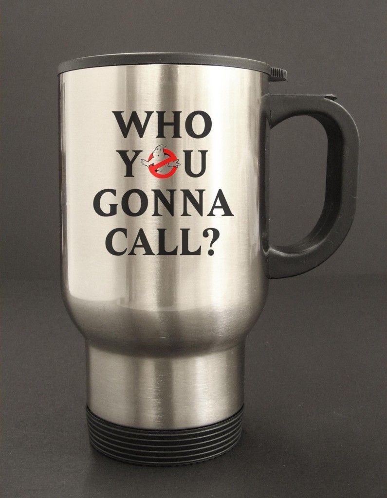 Ghostbusters Theme   Novelty Travel Mug   Movie Humor Funny #87STM