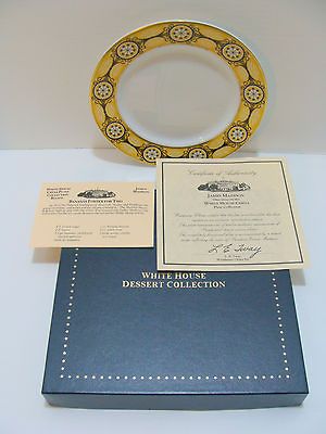 Woodmere White House Dessert Plate Replica Collection James Madison 