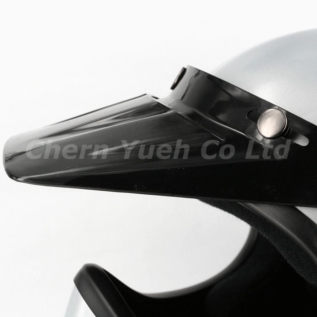 UV Black Duck Vented 3 Snaps Visor for SHOEI Arai BUCO BELL Open Face 