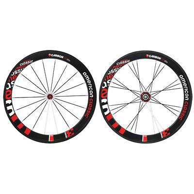 New American Classic Carbon tubular 58mm wheelset, 700c (S 8 10) F/R