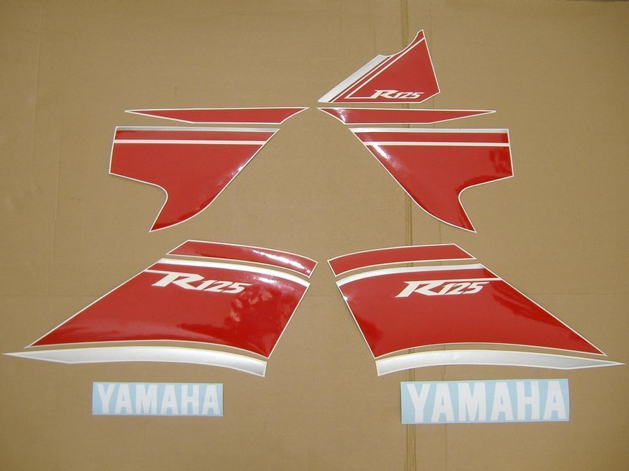 YZF R125 2008 full decals stickers graphics set kit 08 09 aufkleber 