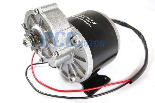 24V 350W Electric Motor W/ Gear 9T Sprocket 24 Volt 350 Watt MY1016Z3 