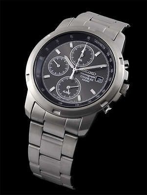 SEIKO 80gms ULTRALIGHT TITANIUM ALARM PRECISION CHRONOGRAPH 100m WATCH 