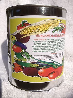 Newly listed 101 Variety, Vegetable, GARDEN/SURVIVA​L SEED CAN Non 