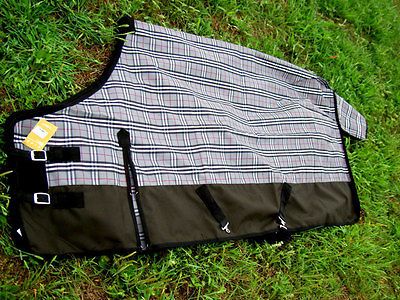 74 1200D Turnout Waterproof Horse SHEET Light Blanket Black 6200