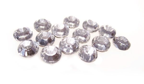 144 crystal hot fix iron on rhinestones diamantes huge colour