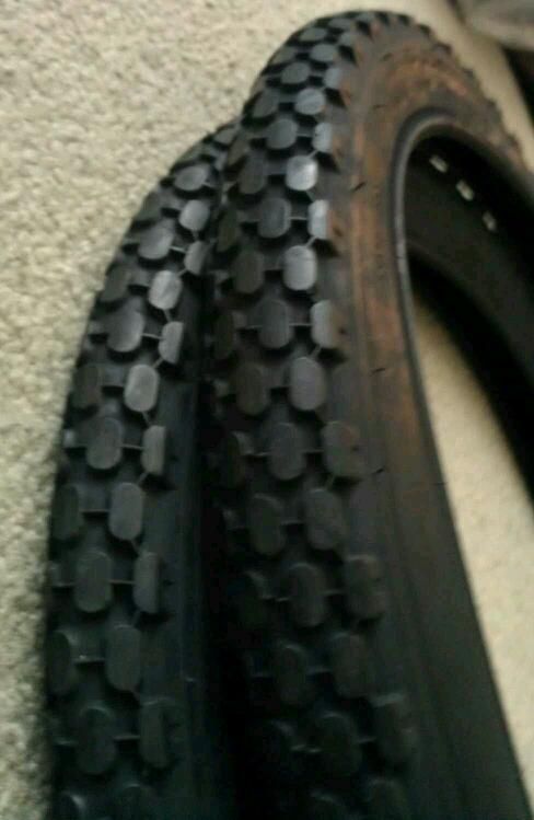 NEW DURO BICYCLE TIRES,20X2.125,BLACK,OLD SCHOOL KNOBBY SCHWINN TYPE 