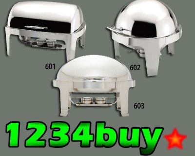 winco round 6qt chafing dish 602  156