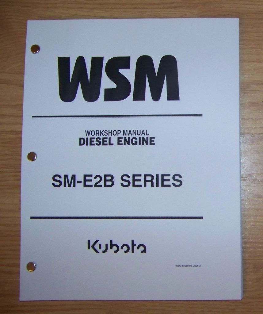 kubota sm e2b series diesel engine workshop manual time left