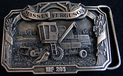 massey ferguson combine mf 205 farming belt buckle time left