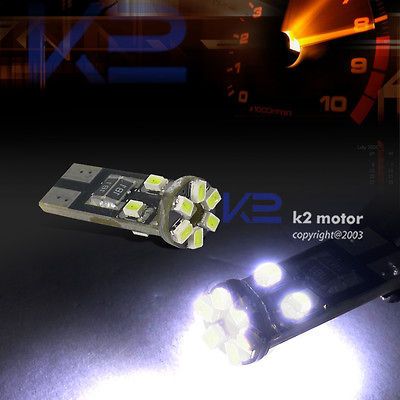   10 SMD CANBUS LED SIDEMARKER LIGHT BULB WHITE 2825 2827 168 194 W5W