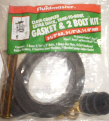 FLUIDMASTER TANK TO BOWL GASKET & 2 BOLT KIT AMERICAN STANDARD KILGORE 