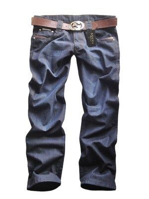 gucci mens jeans size 34 w 34 l bnwt & free belt