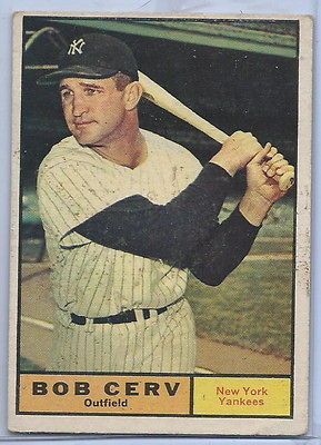 1961 topps bob cerv 563 high  21