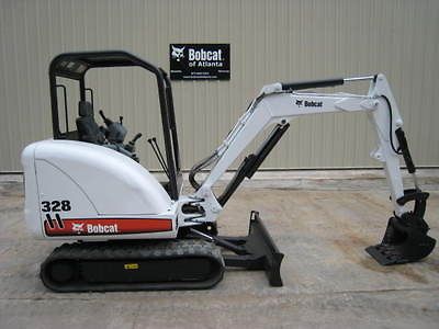 2005 Bobcat 328, 27.5hp, 6146lbs, Open Cab, New Paint, good Tracks 