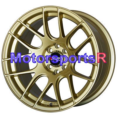 16 16x8 XXR 530 Gold Concave Rims Wheels 4x100 84 85 86 87 88 89 90 91 