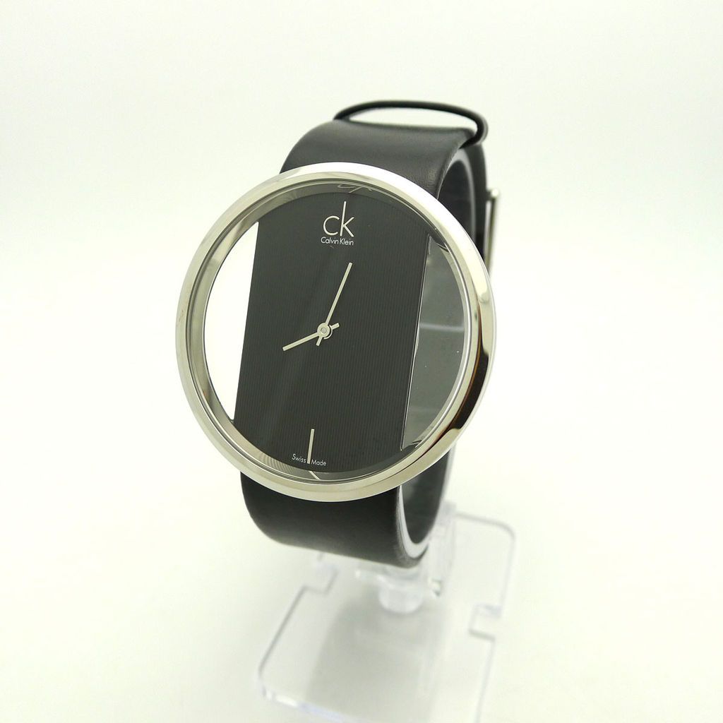 ck calvin klein women s glam black strap watch k94231107