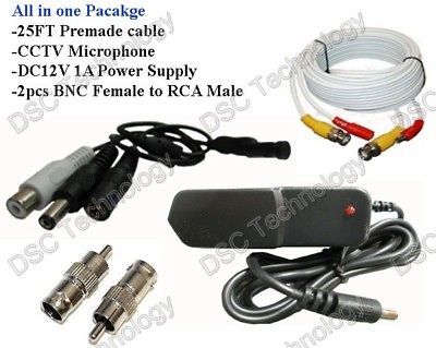 spy security mic microphone package for cctv camera 25 time