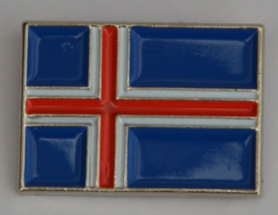 iceland icelandic flag quality enamel pin badge from united kingdom