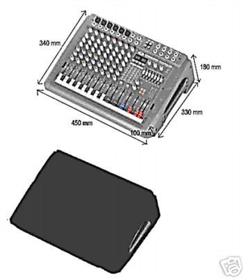 TO FIT DYNACORD 600 POWERMATE MIXER PADDED COVER OPEN BASE NEW