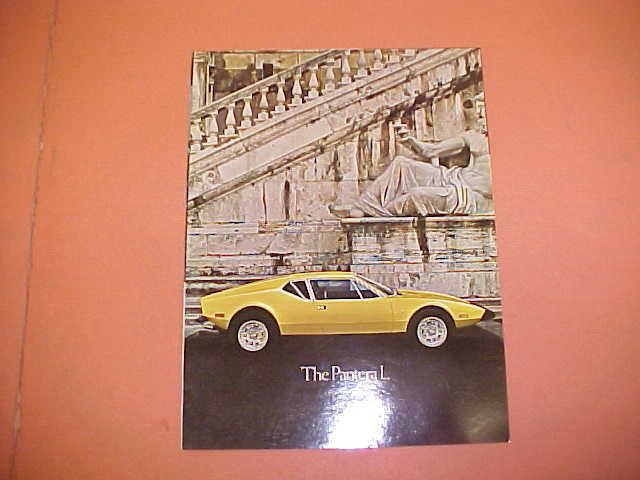 1973 PANTERA L DETOMASO GHIA ORIGINAL BROCHURE SALES LITERATURE 73