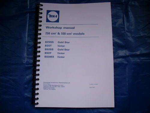 BSA B25SS,B25T,B50​SS,B50MX NEW WORKSHOP MANUAL