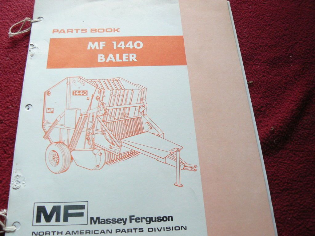 Massey Ferguson 1440 Round Baler Original Dealers Parts Book