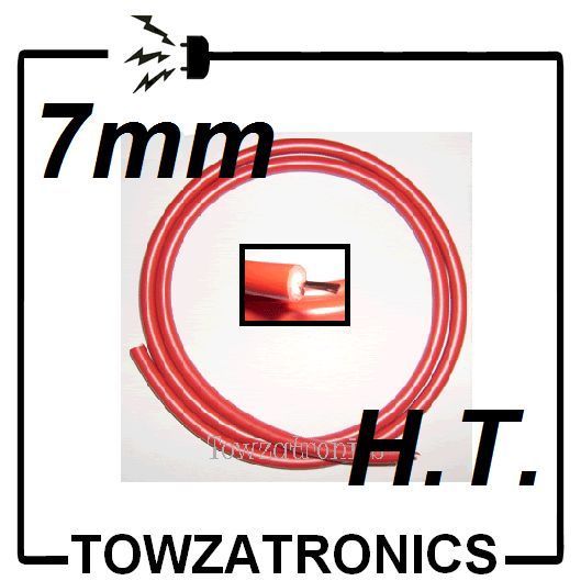 red ht high tension ignition lead cable per metre  2 65 buy 