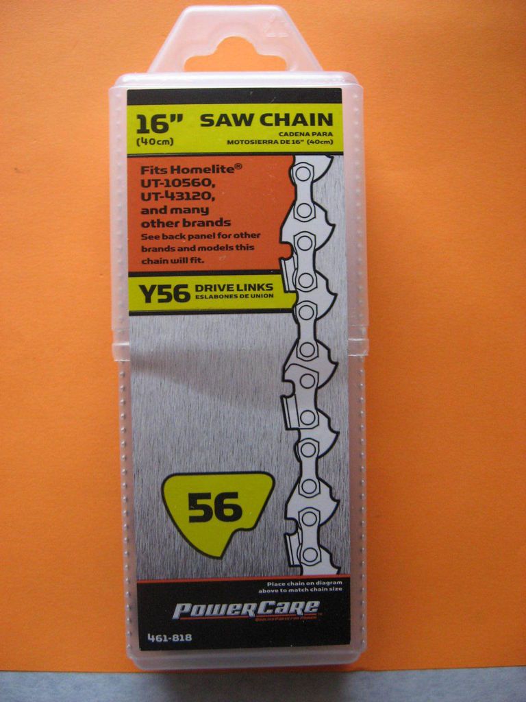 POWERCARE HUSQVARNA,POULAN,JOHN DEERE 16 SAW CHAIN Y56 #461 818 (NIP)