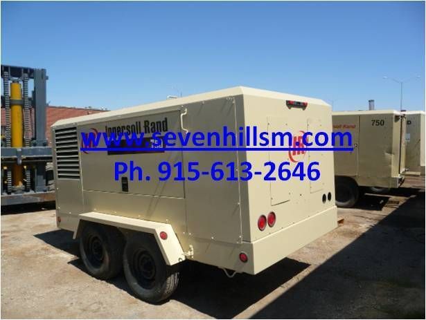 2006 INGERSOLL RAND 750 CFM COMPRESSOR XP750WCU CUMMINS DIESEL ENGINE